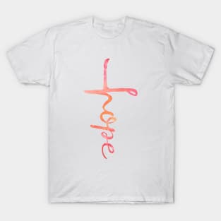 Watercolor Hope Is in the Cross T-Shirt